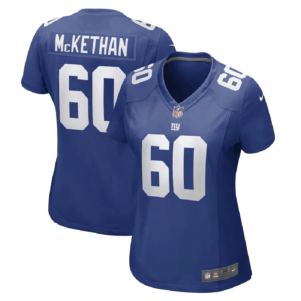 Marcus McKethan New York Giants Women’s Game Player Jersey – Royal