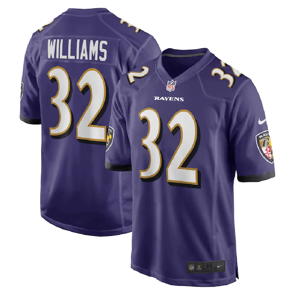 Marcus Williams 32 Baltimore Ravens Player Game Jersey – Purple