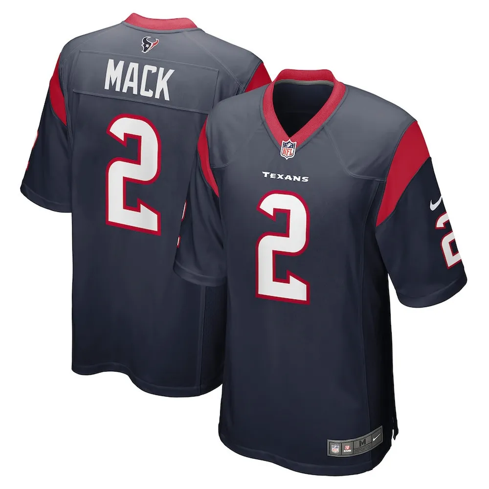 Marlon Mack 2 Houston Texans Men’s Game Jersey – Navy