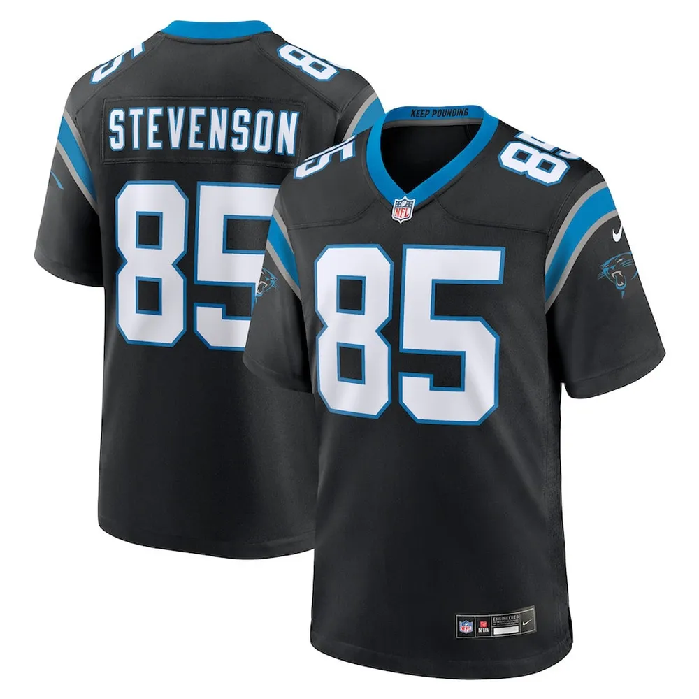 Marquez Stevenson 85 Carolina Panthers Men’s Team Game Jersey – Black