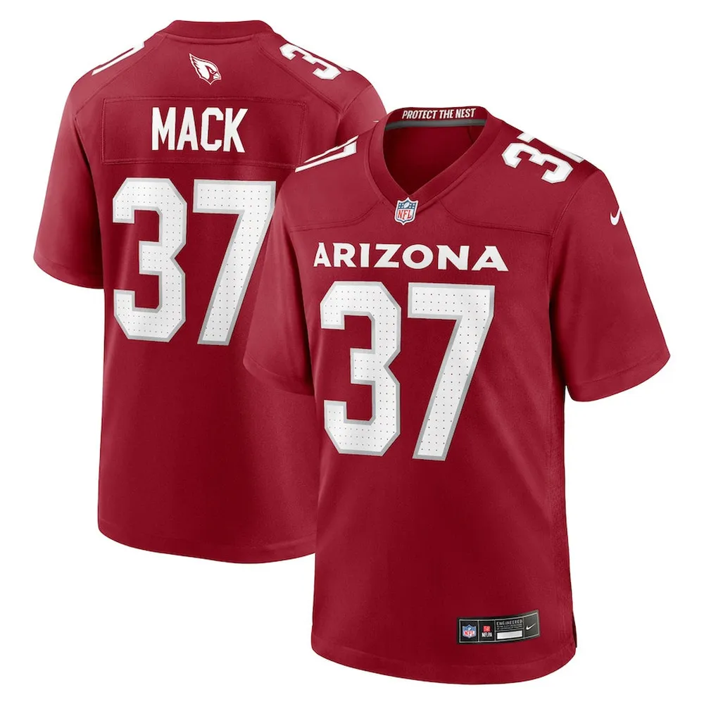 Marlon Mack 37 Arizona Cardinals Men Team Game Jersey – Cardinal