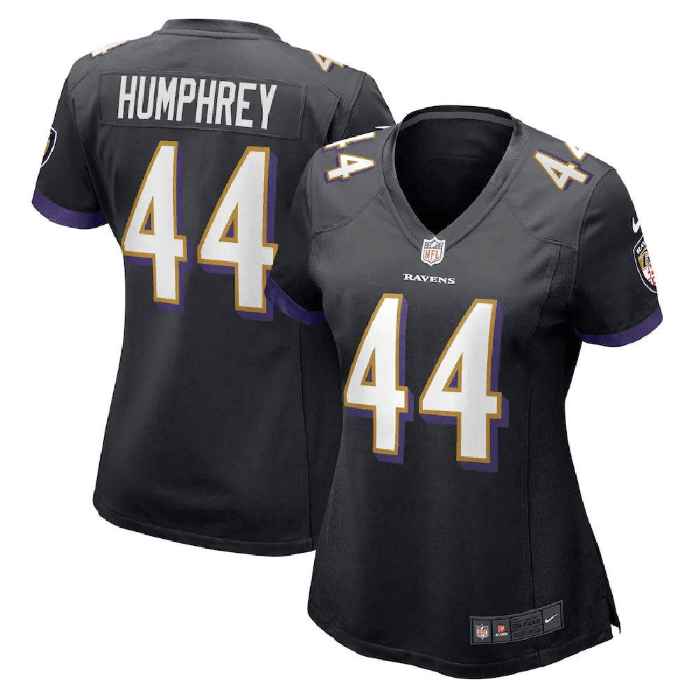 Marlon Humphrey 44 Baltimore Ravens Women’s Game Jersey – Black