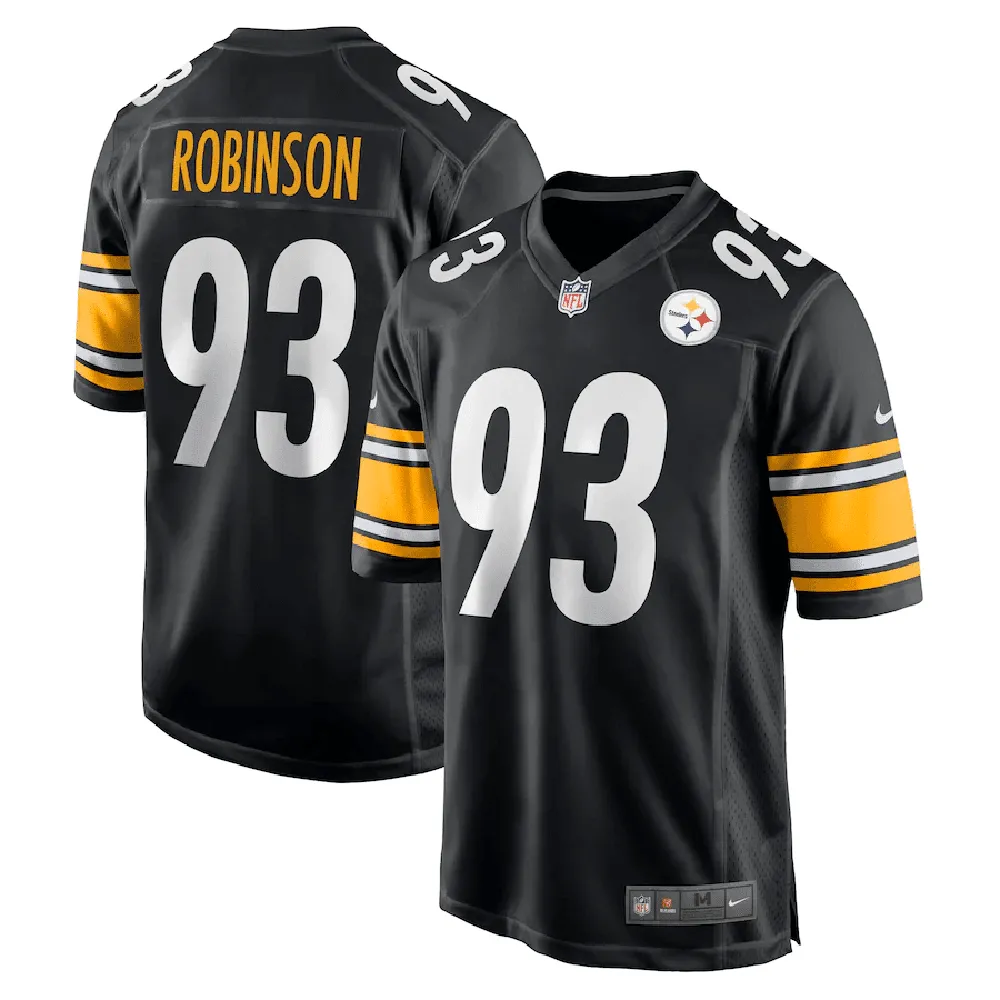 Mark Robinson Pittsburgh Steelers Game Player Jersey – Black