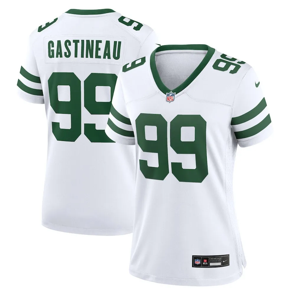 Mark Gastineau 99 New York Jets Women’s Player Game Jersey – White