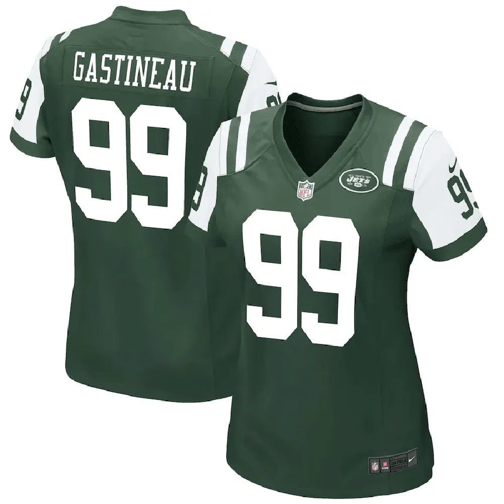 Mark Gastineau 99 New York Jets Women’s Retired Game Jersey – Green