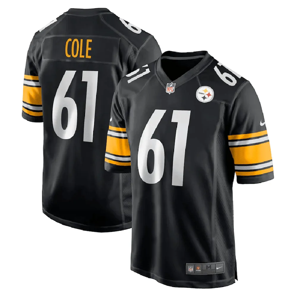 Mason Cole Pittsburgh Steelers Game Player Jersey – Black