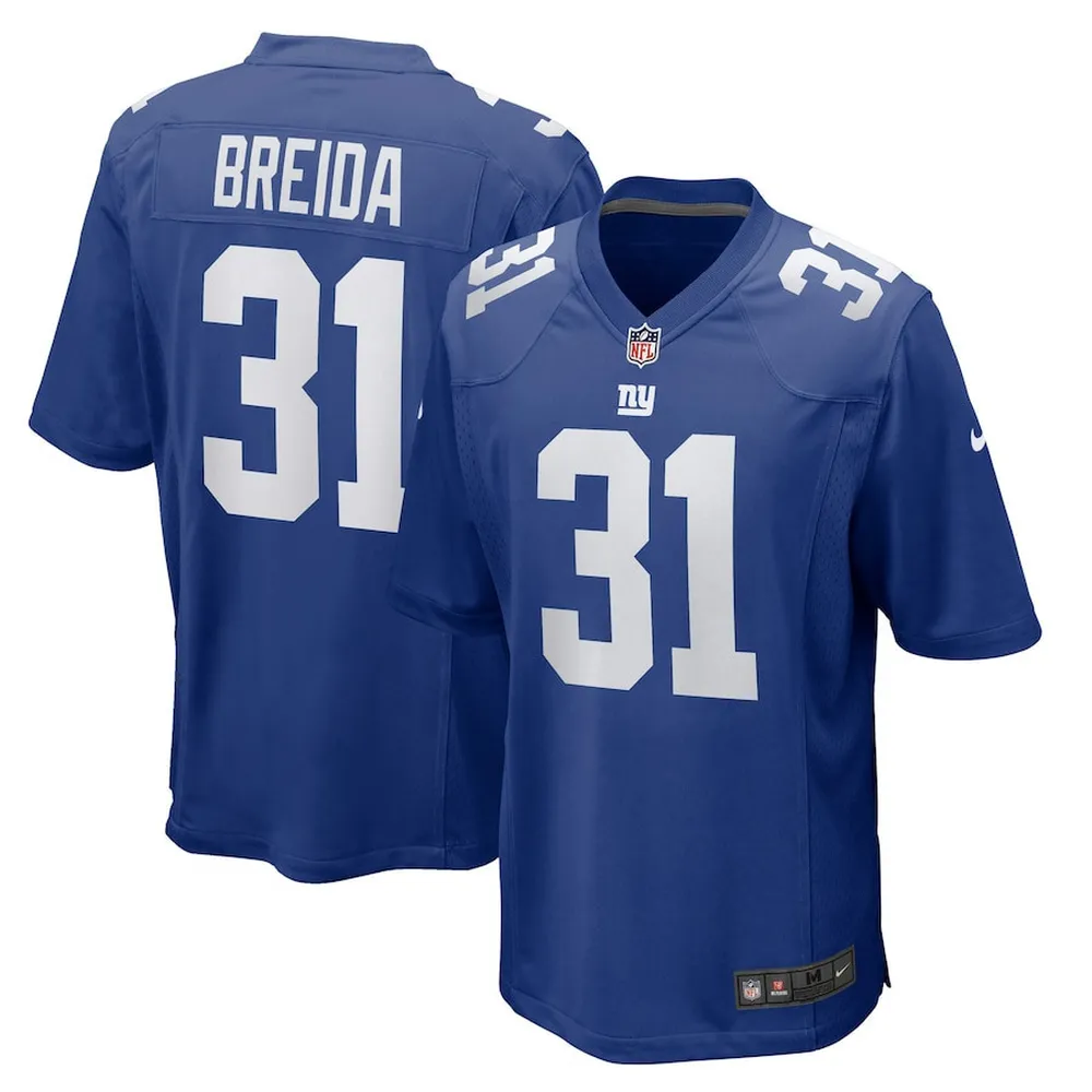 Matt Breida 31 New York Giants Game Jersey – Royal