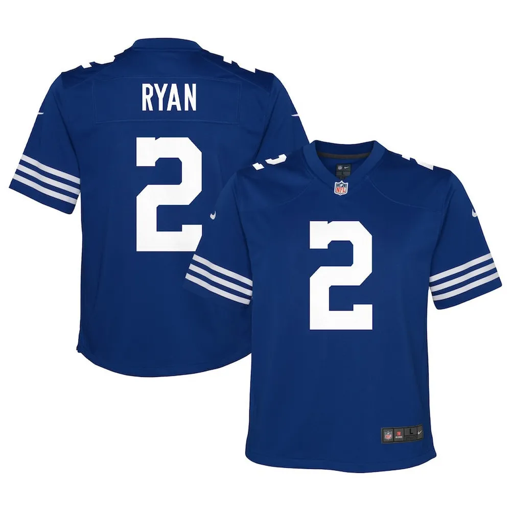 Matt Ryan 2 Indianapolis Colts Youth Alternate Game Jersey – Royal