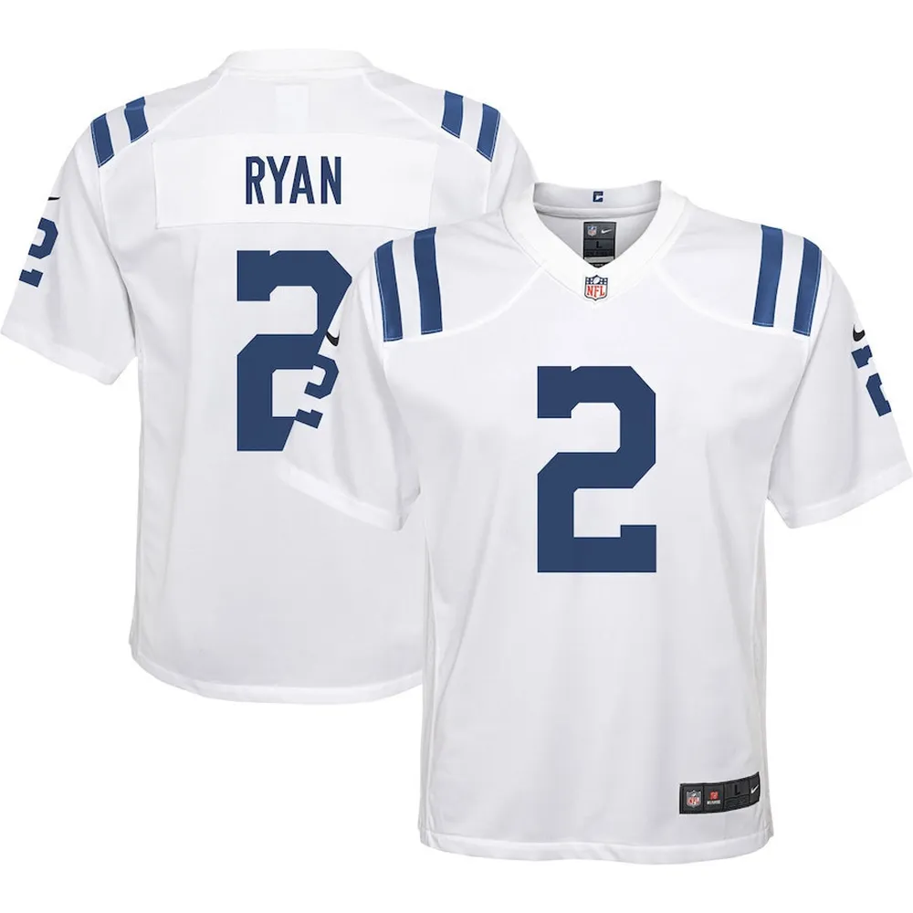 Matt Ryan 2 Indianapolis Colts Youth Away Game Jersey – White