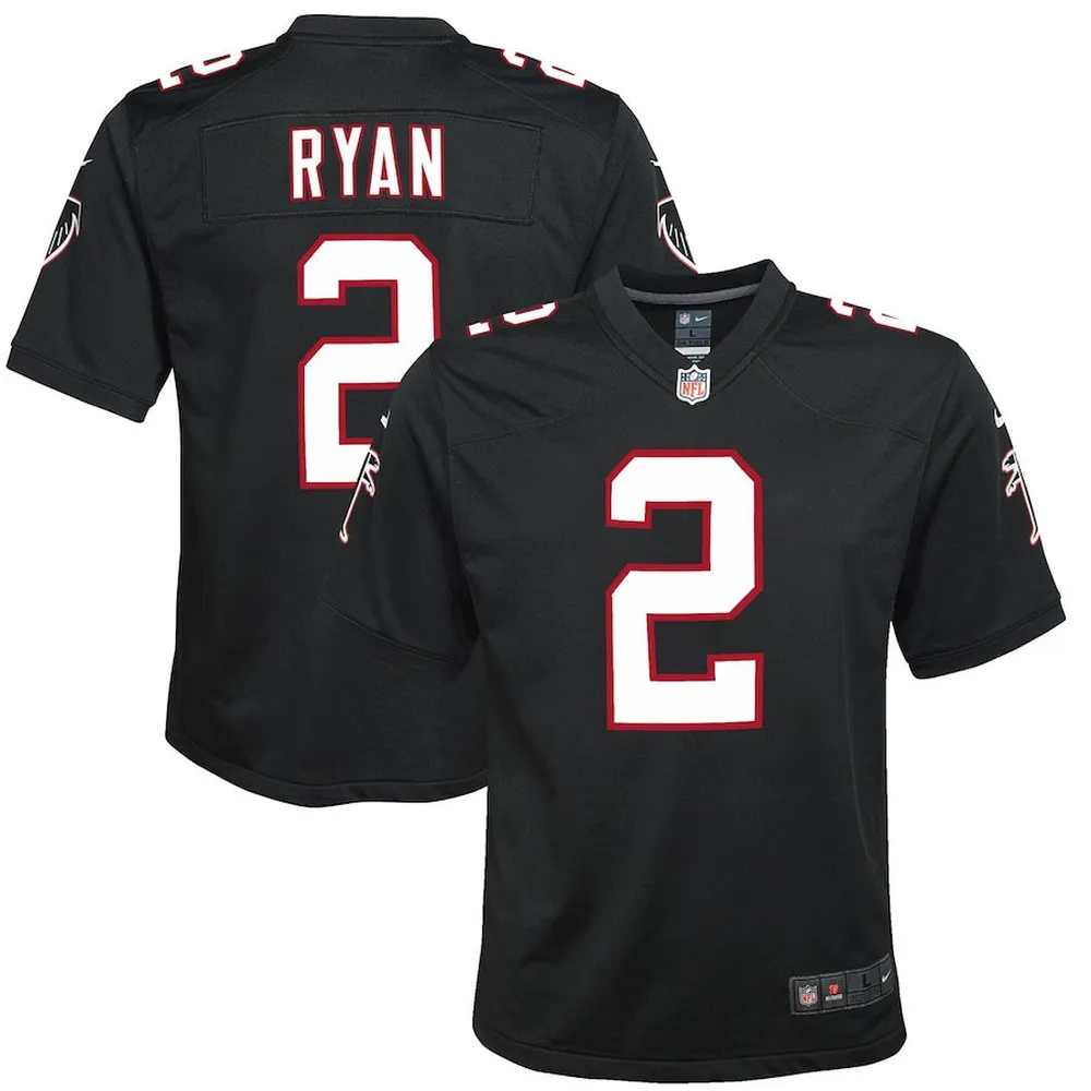 Matt Ryan 2 Atlanta Falcons YOUTH Throwback Game Jersey – Black