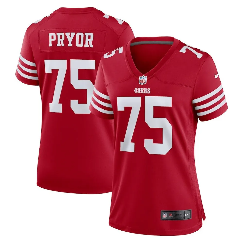 Matt Pryor San Francisco 49ers Women’s Player Game Jersey – Scarlet