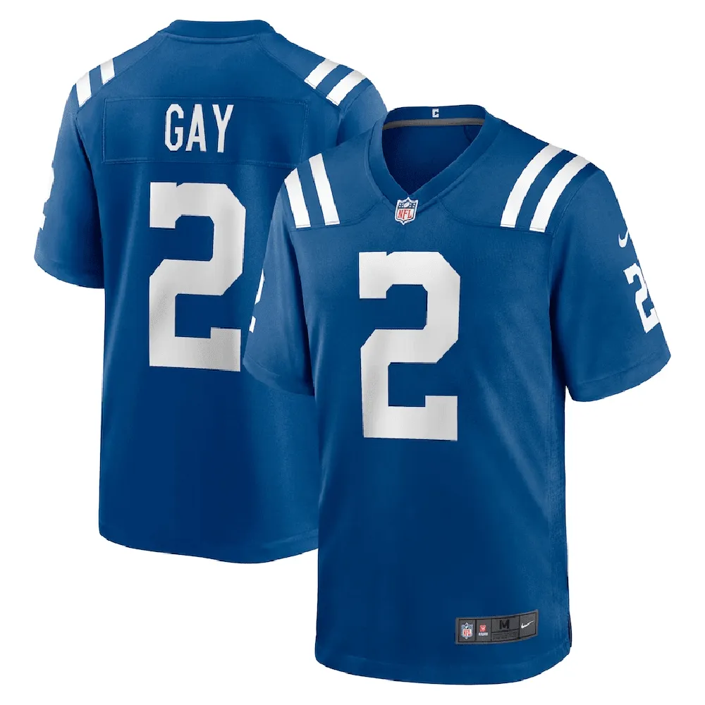 Matt Gay 2 Indianapolis Colts Game Player Jersey – Royal