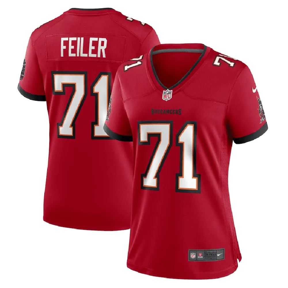 Matt Feiler 71 Tampa Bay Buccaneers Women’s Game Jersey – Red