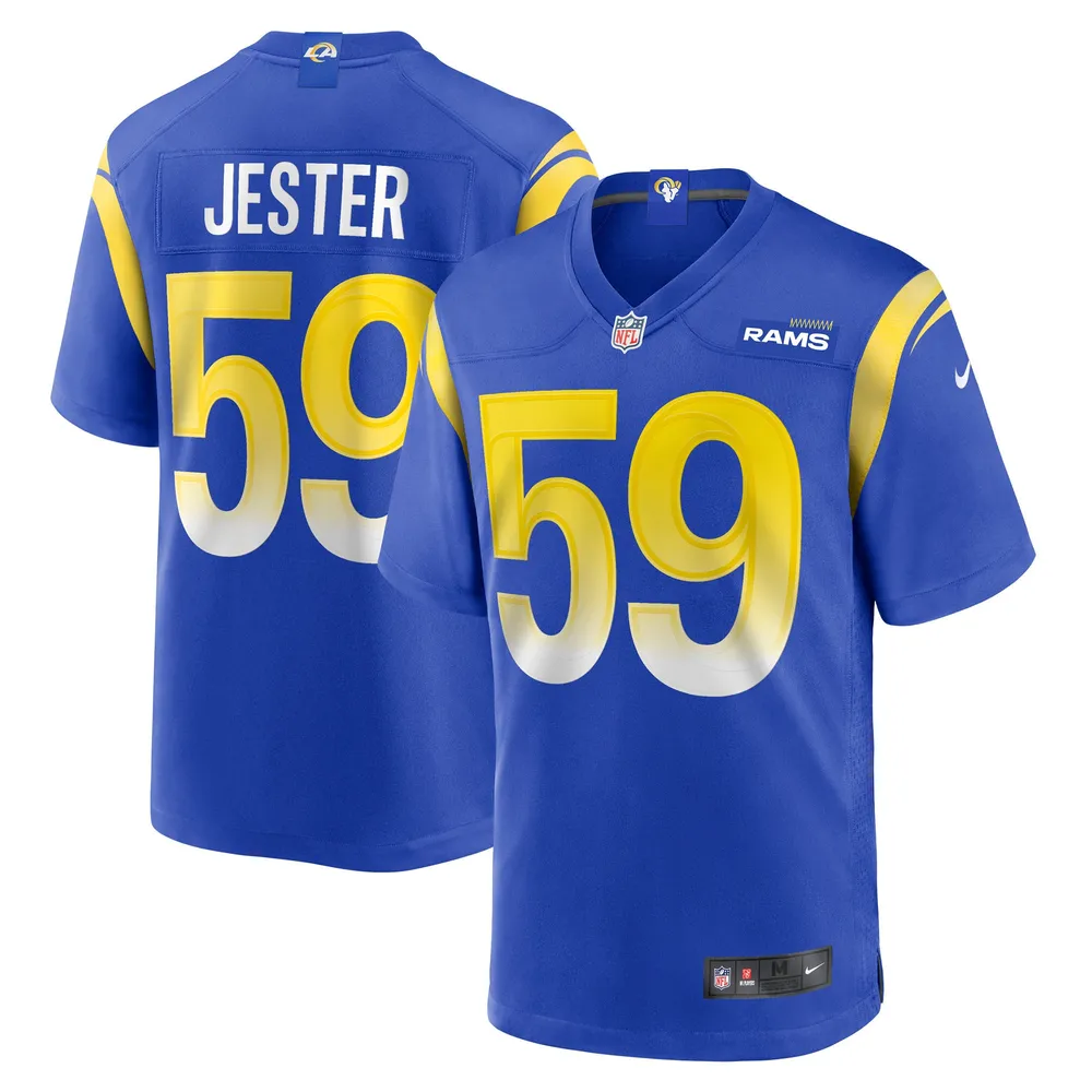 Matthew Jester 59 Los Angeles Rams Home Game Jersey – Royal