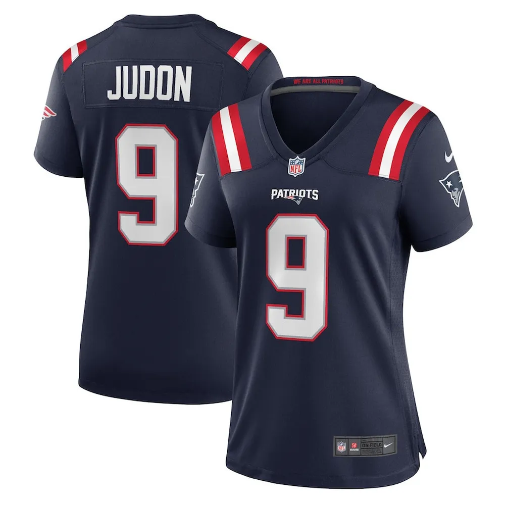 Matthew Judon 9 New England Patriots Women’s Team Game Jersey – Navy