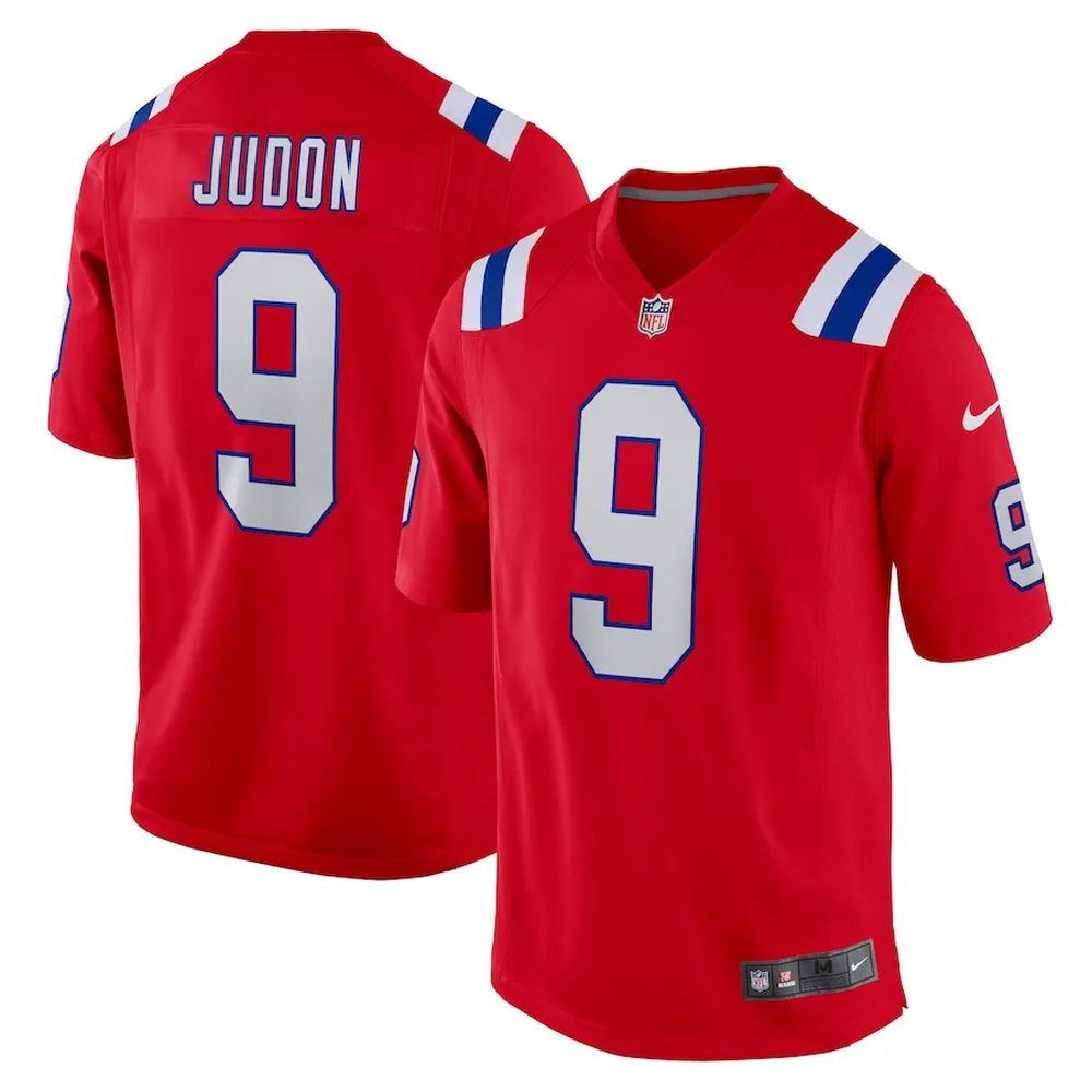 Matthew Judon 9 New England Patriots Alternate Game Jersey – Red