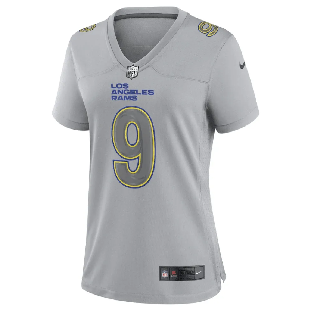 Matthew Stafford Los Angeles Rams Women’s Atmosphere Fashion Game Jersey – Gray