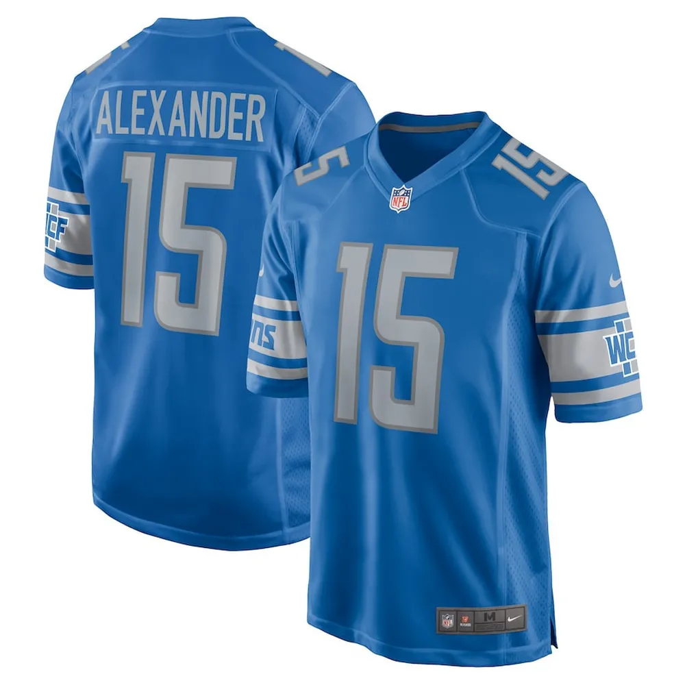 Maurice Alexander Detroit Lions Player Game Jersey – Blue