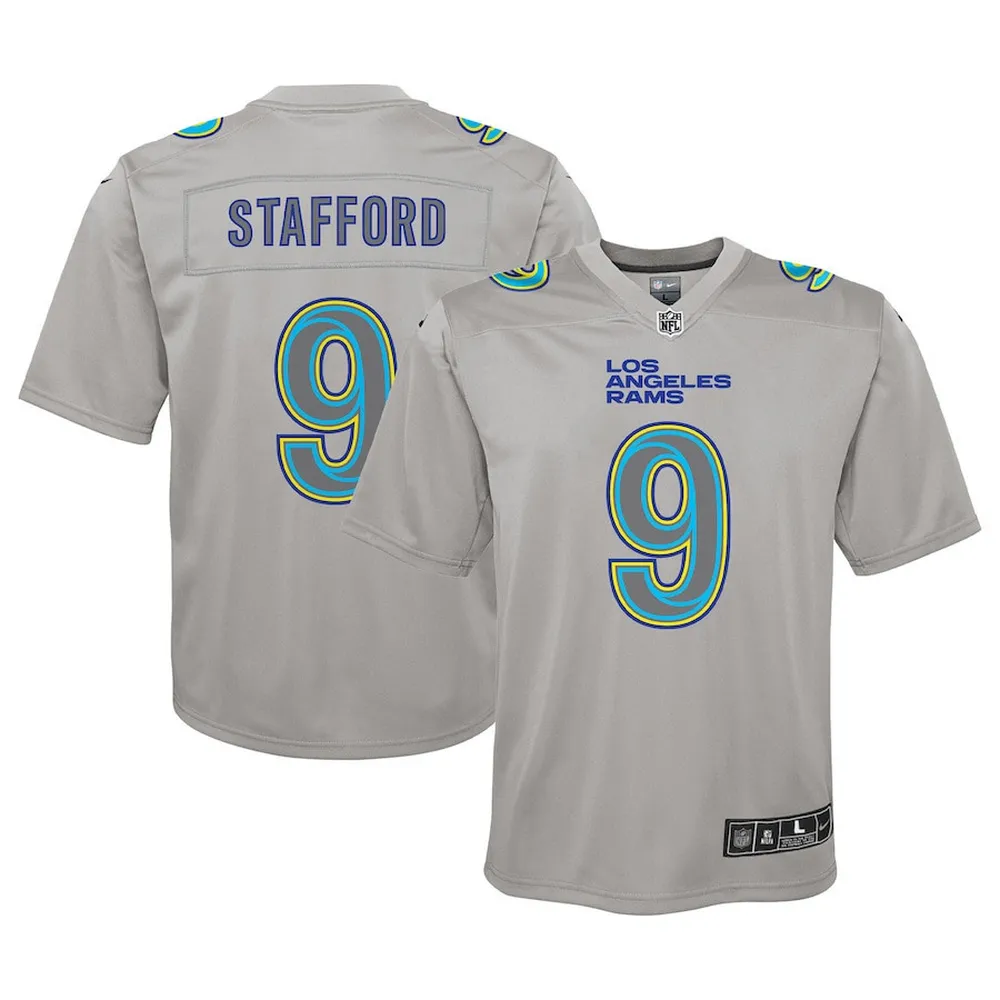 Matthew Stafford Los Angeles Rams Youth Atmosphere Game Jersey – Gray