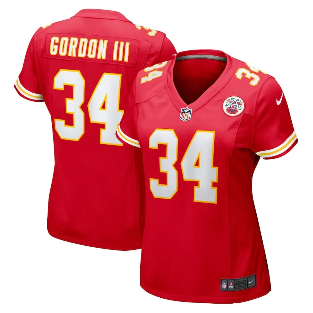 Melvin Gordon III Kansas City Chiefs Women’s Home Game Player Jersey – Red