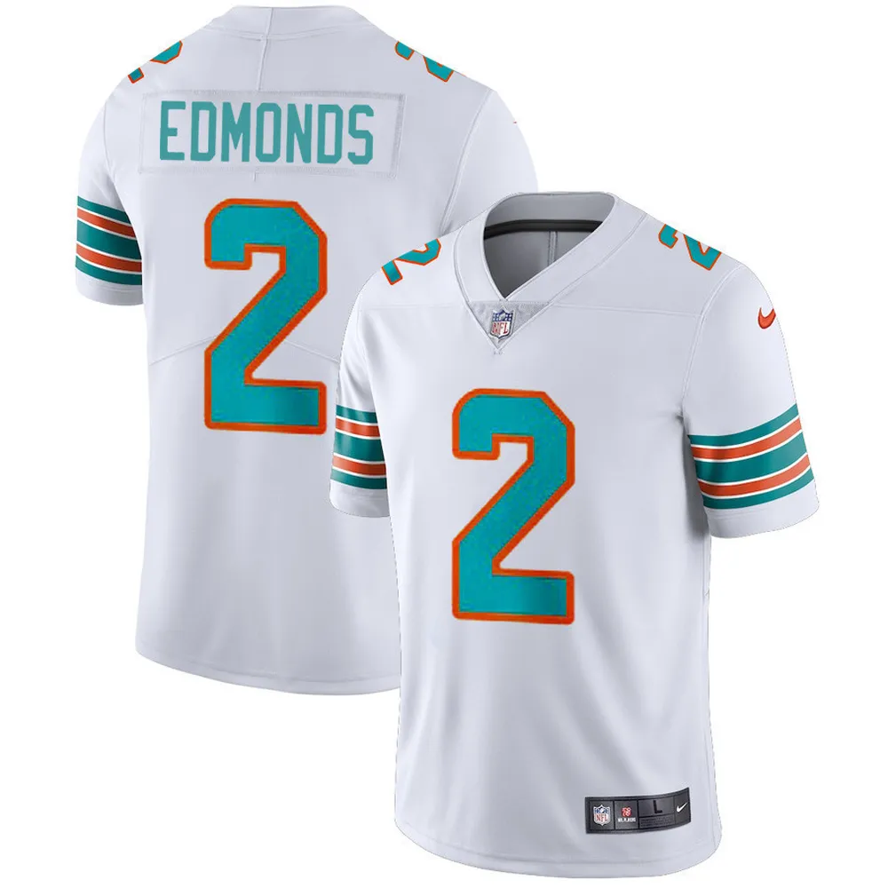 Miami Dolphins Chase Edmonds 2 Alternate Game Jersey – White Jersey