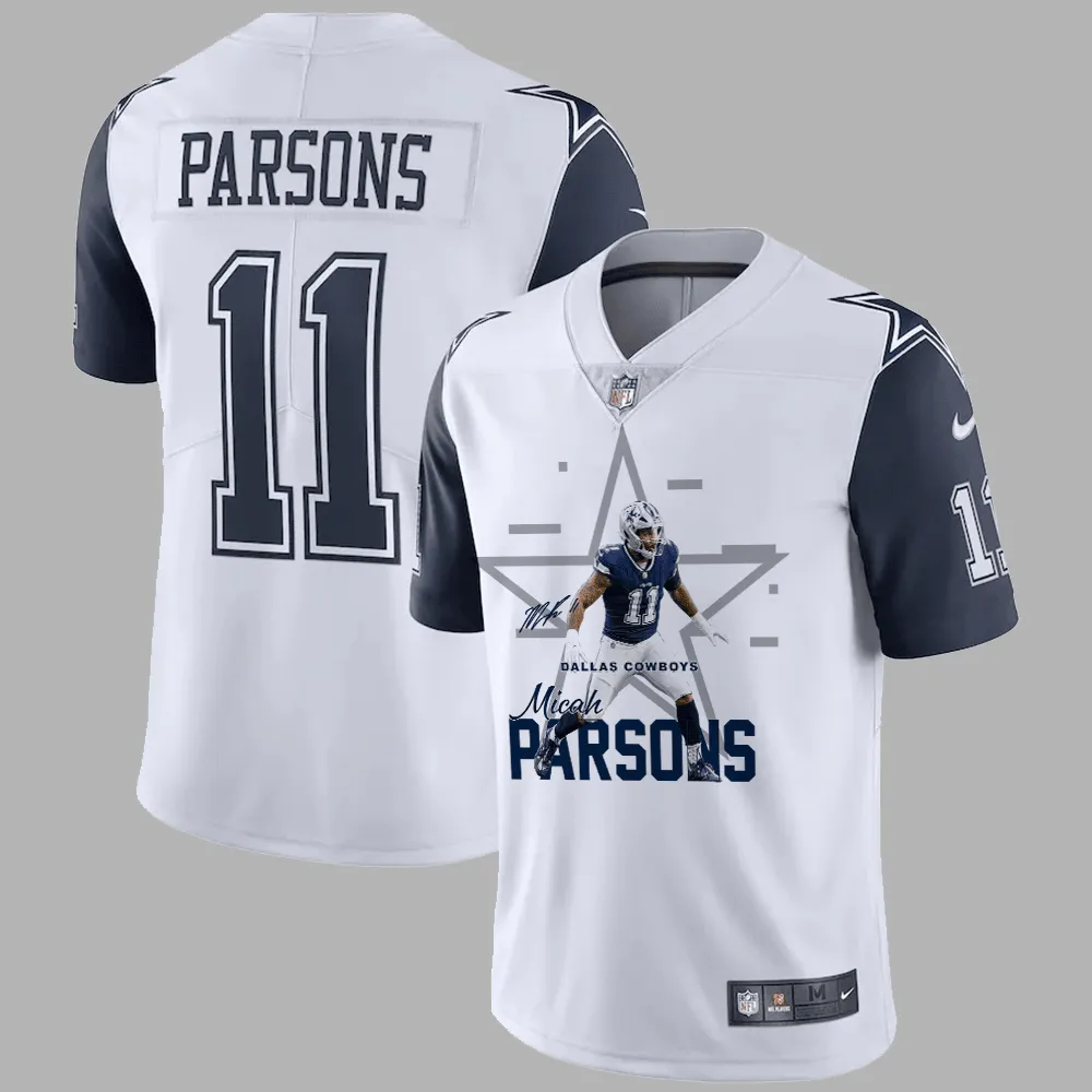 Micah Parsons 11 Dallas Cowboys Drive to Victory Game Jersey – Men, White