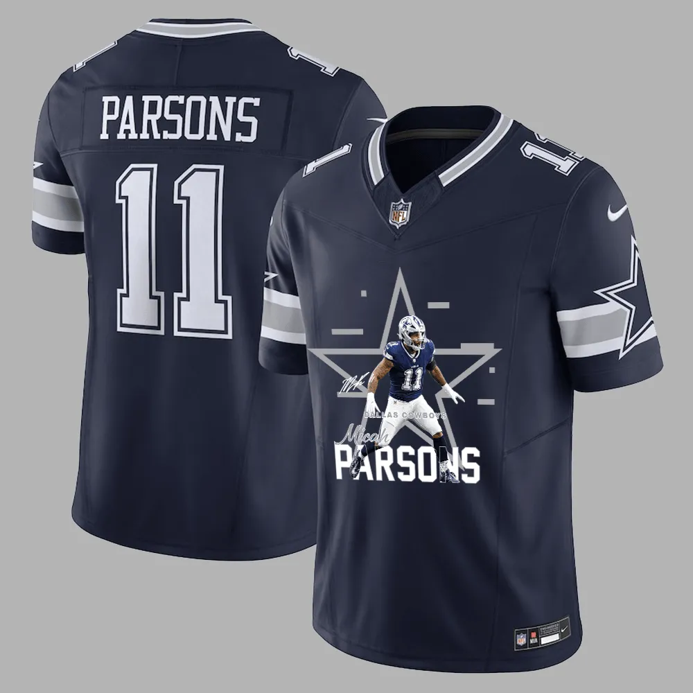 Micah Parsons 11 Dallas Cowboys Drive to Victory Game Jersey – Men, Navy