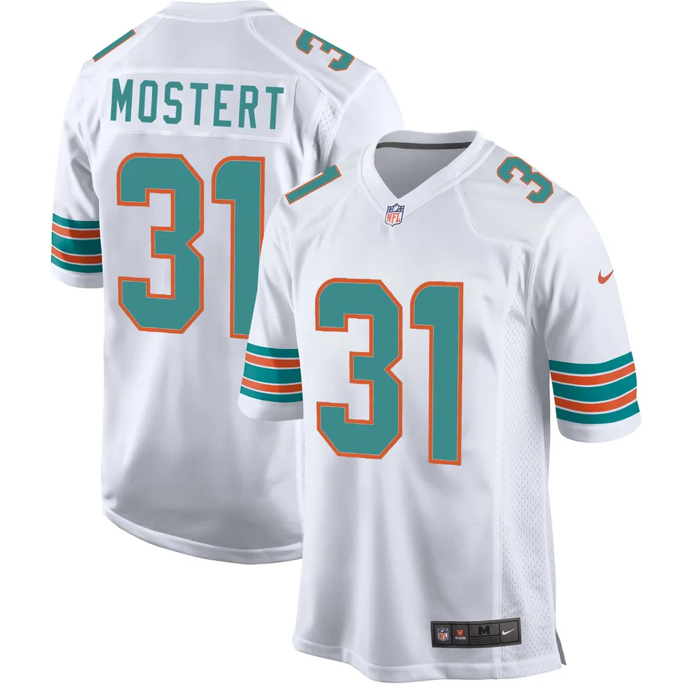 Miami Dolphins Raheem Mostert 31 Alternate Game Jersey – White Jersey