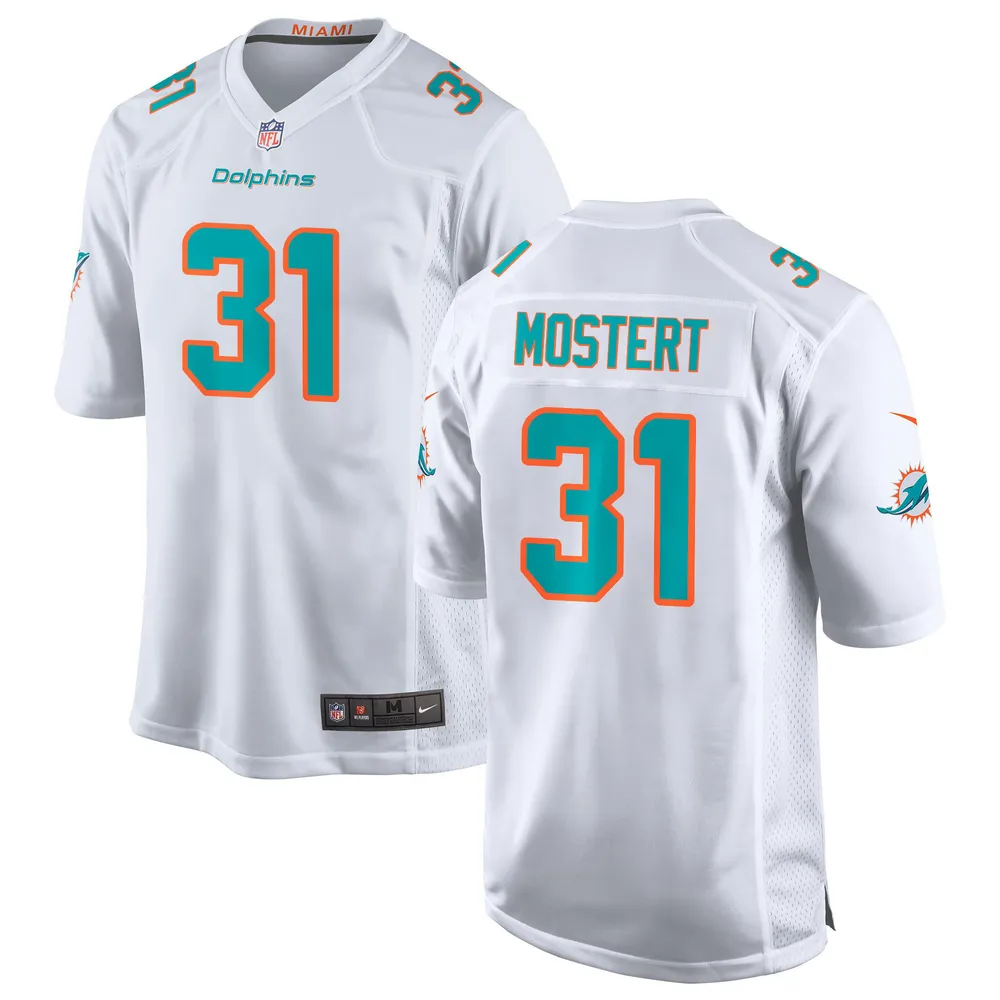 Miami Dolphins Raheem Mostert 31 Game Jersey – White Jersey