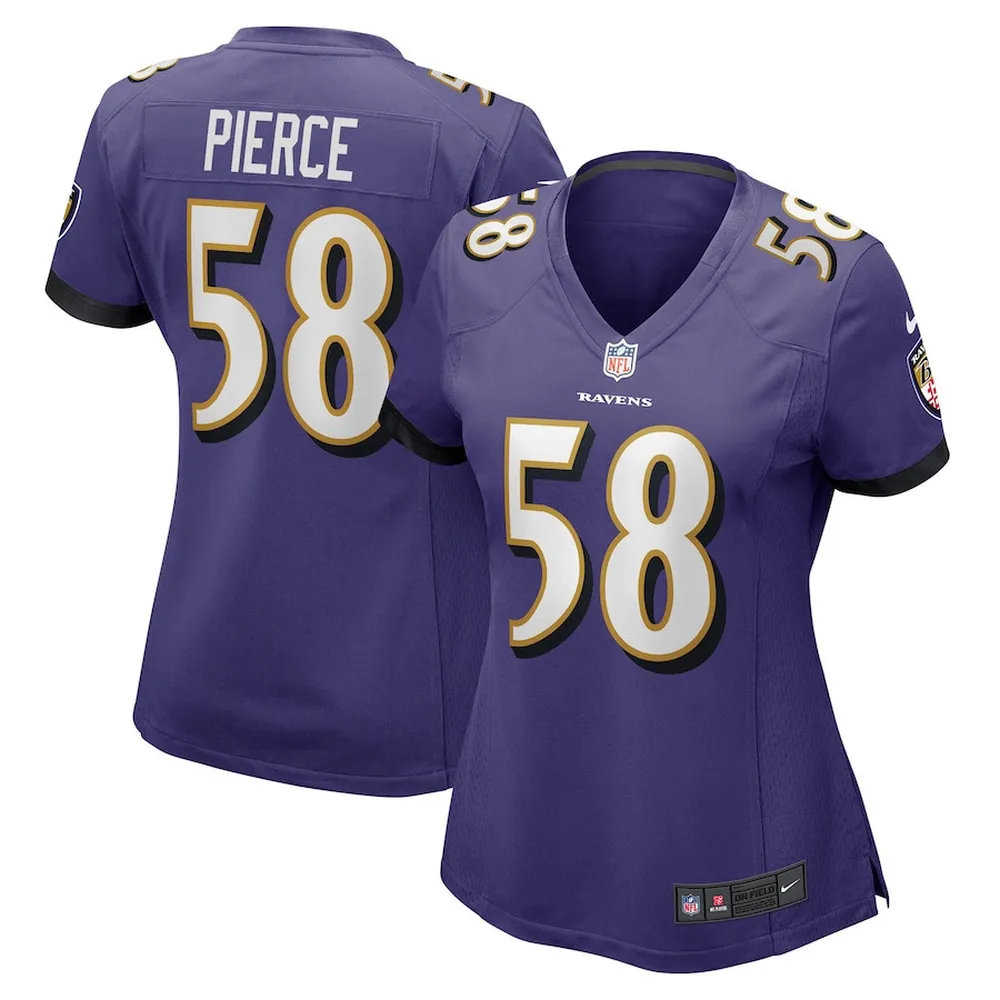 Michael Pierce Baltimore Ravens Women’s Game Jersey – Purple