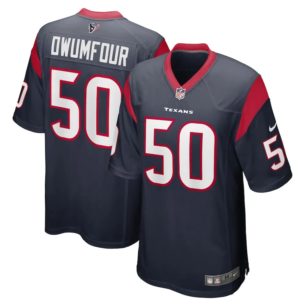 Michael Dwumfour Houston Texans Game Player Jersey – Navy