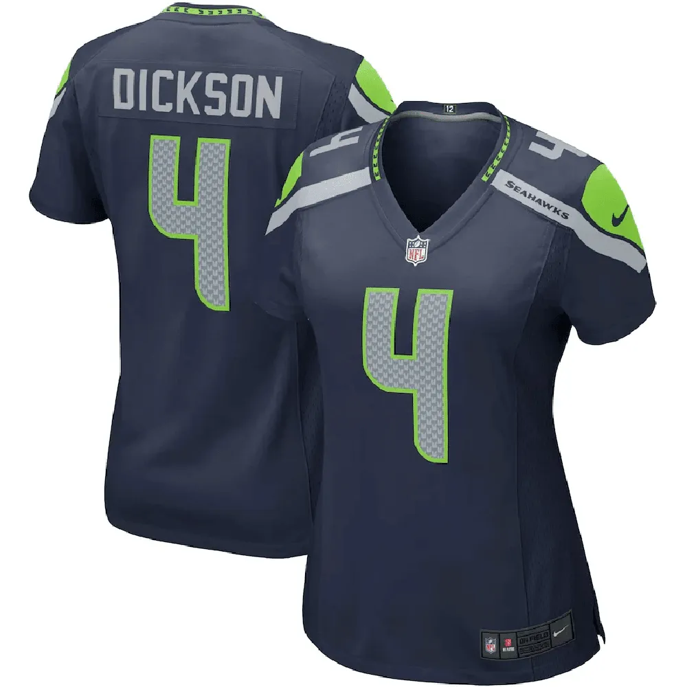 Michael Dickson 4 Seattle Seahawks Women’s Game Player Jersey – College Navy