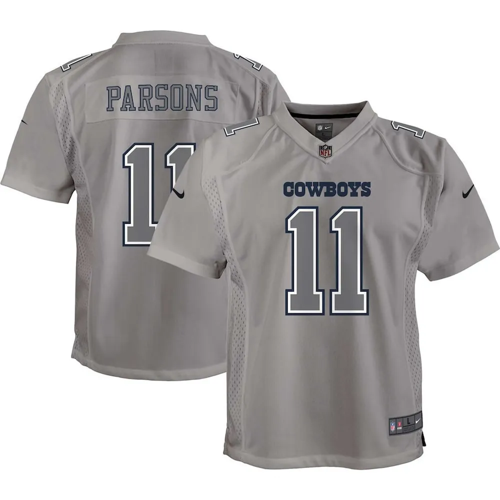 Micah Parsons 11 Dallas Cowboys Youth Atmosphere Game Jersey – Gray