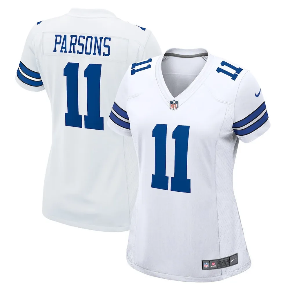 Micah Parsons 11 Dallas Cowboys Women’s Game Player Jersey – White