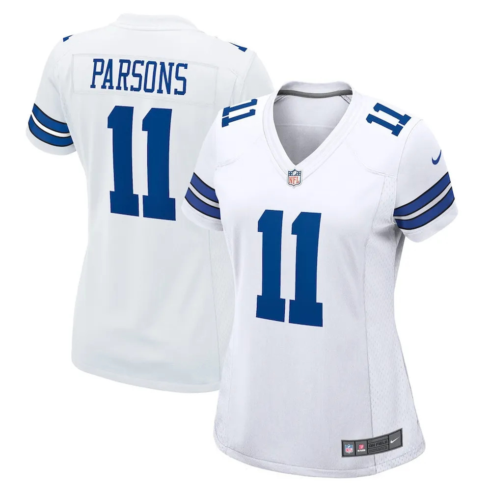 Micah Parsons 11 Dallas Cowboys Women’s Game Jersey – White