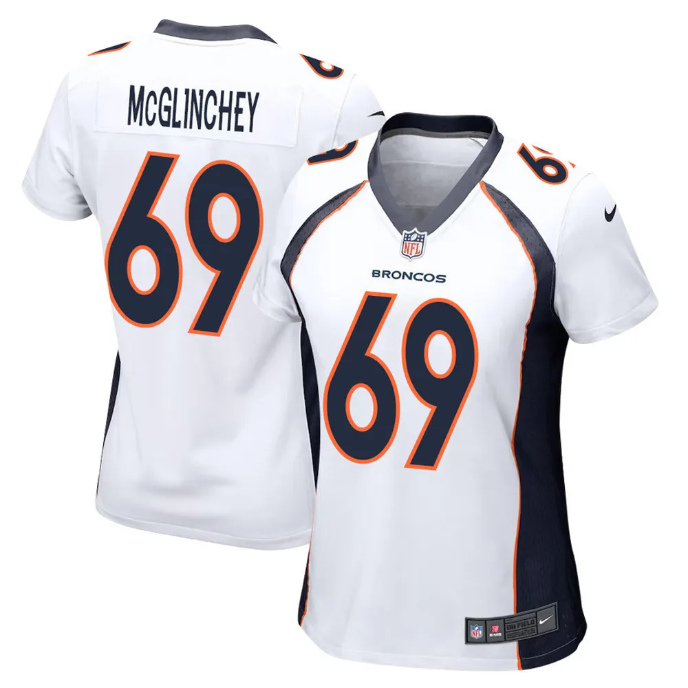 Mike McGlinchey 69 Denver Broncos Youth Game Jersey – Orange