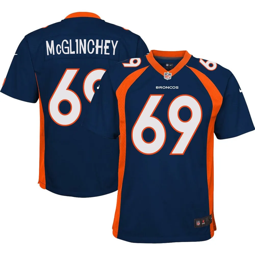 Mike McGlinchey 69 Denver Broncos Men Alternate Game Jersey – Navy