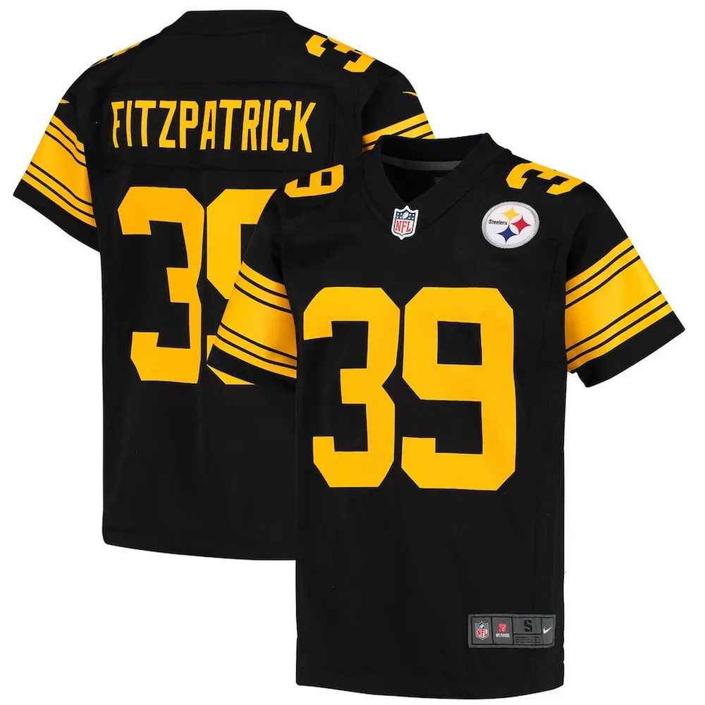 Minkah Fitzpatrick 39 Pittsburgh Steelers YOUTH Game Jersey – Black