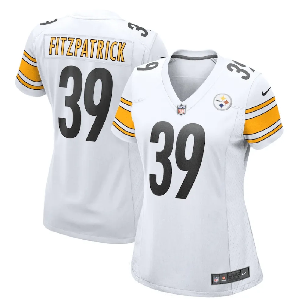 Minkah Fitzpatrick 39 Pittsburgh Steelers Women’s Game Player Jersey – White