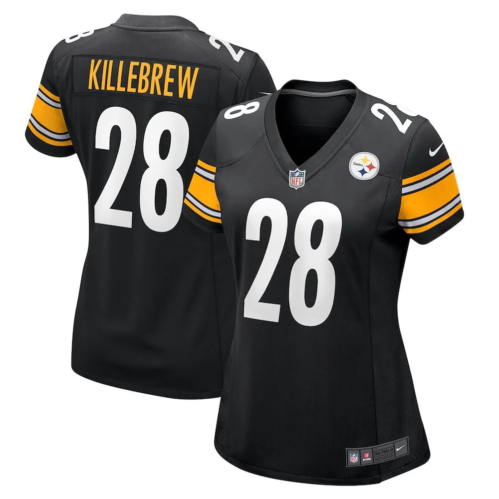 Miles Killebrew 28 Pittsburgh Steelers Women’s Game Jersey – Black