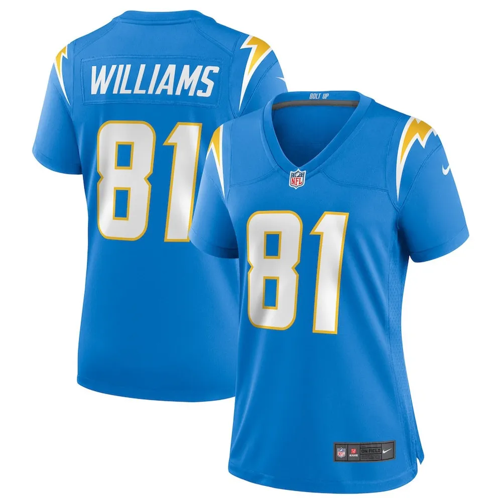 Mike Williams 81 Los Angeles Chargers Game Jersey – Powder Blue