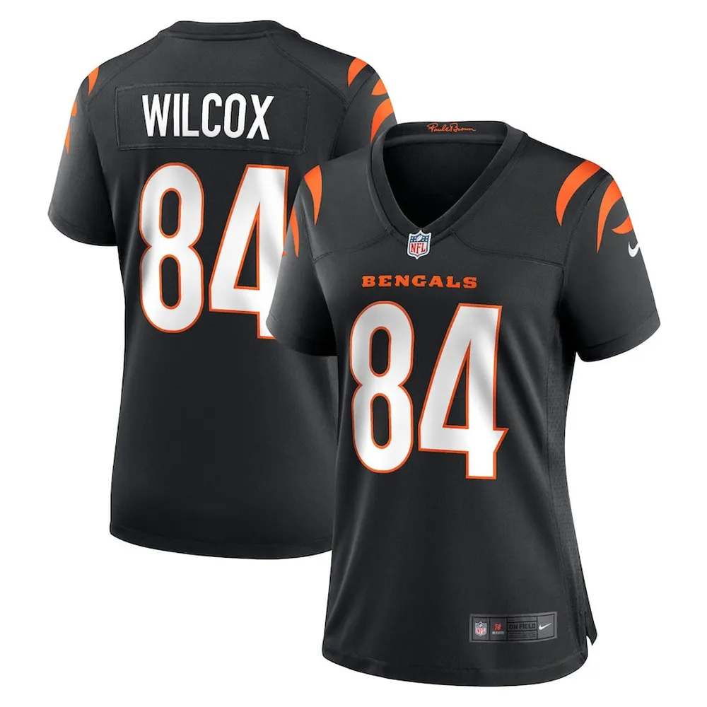 Mitchell Wilcox 84 Cincinnati Bengals Women’s Game Jersey – Black