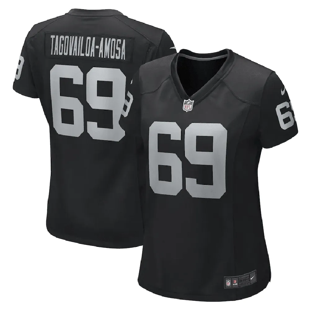 Myron Tagovailoa-Amosa Las Vegas Raiders Women’s Game Player Jersey – Black