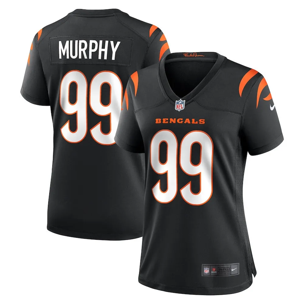 Myles Murphy 99 Cincinnati Bengals Women’s Team Game Jersey – Black