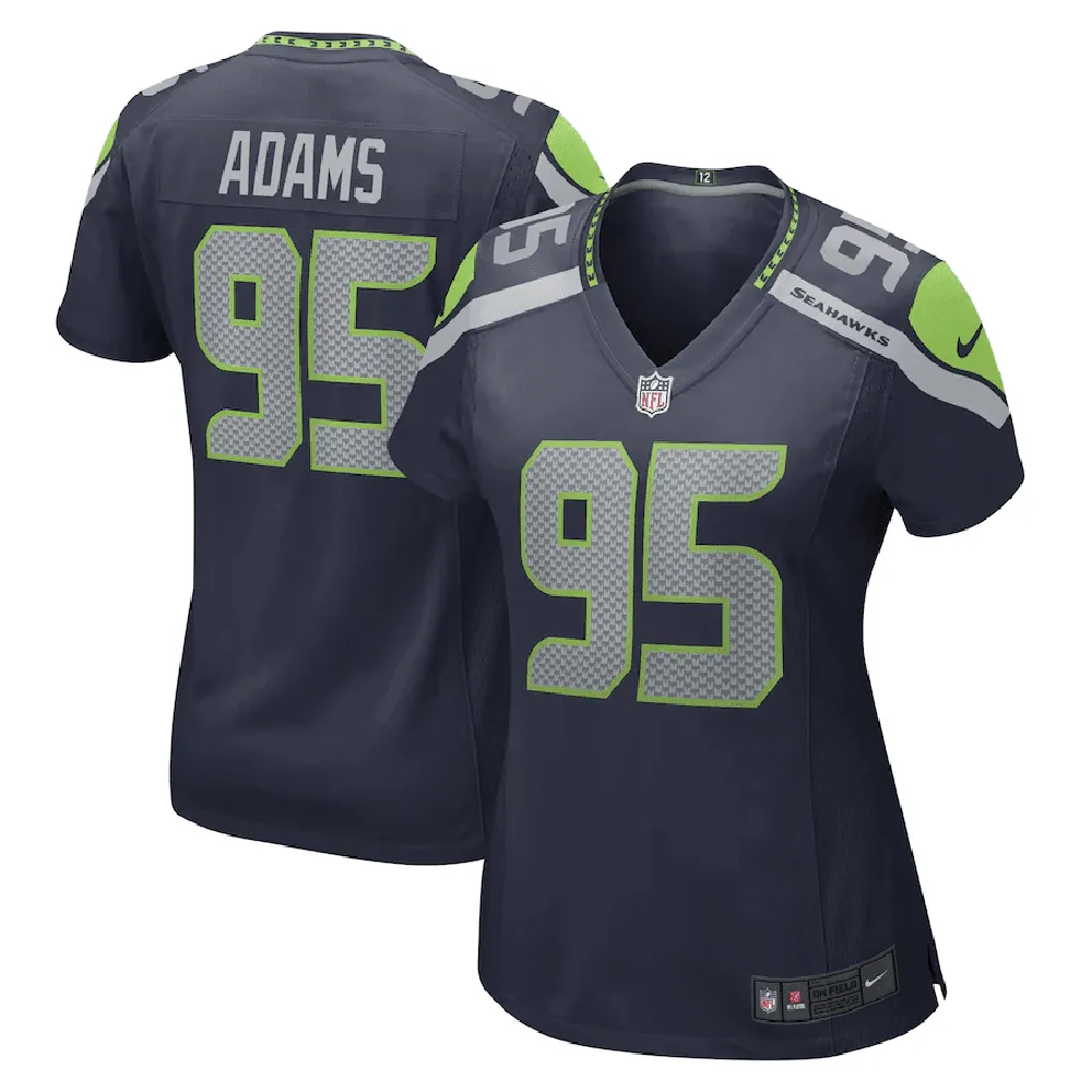 Myles Adams Seattle Seahawks Women’s Game Player Jersey – College Navy