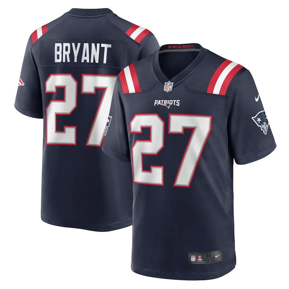 Myles Bryant New England Patriots Game Player Jersey – Navy