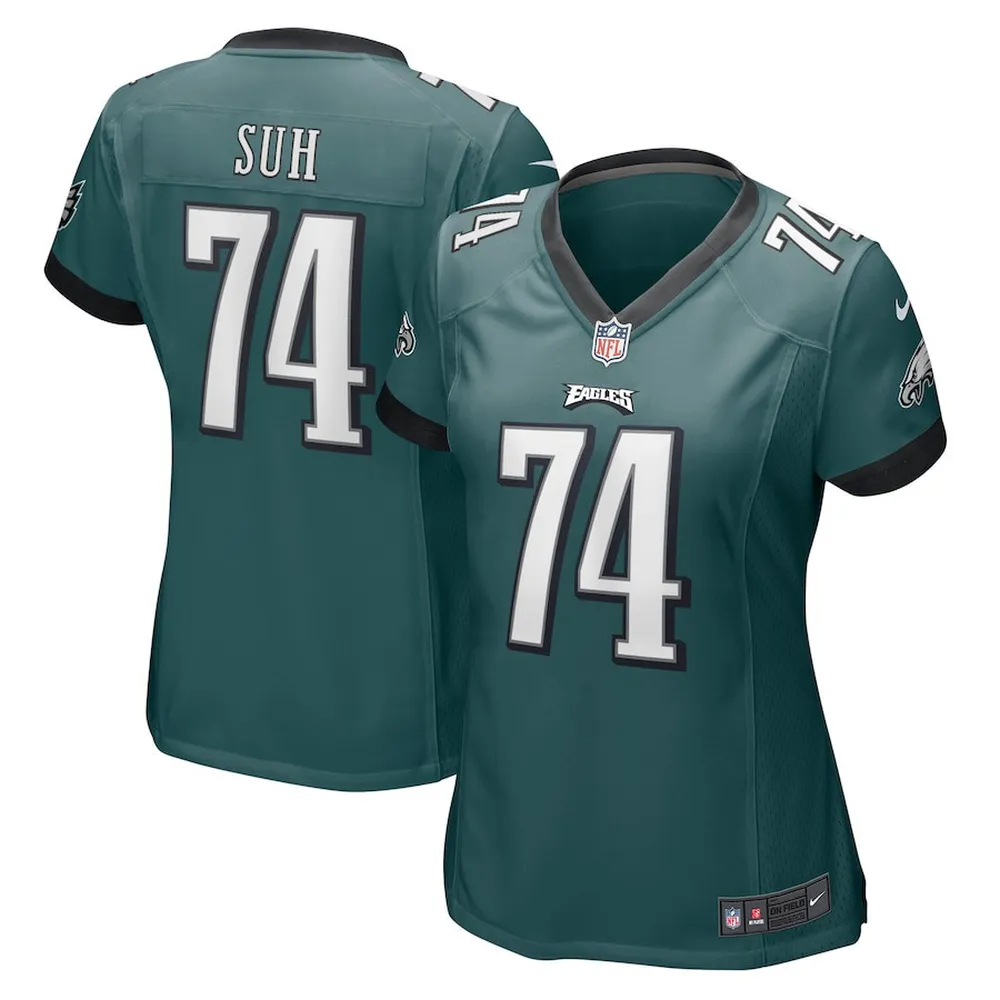 Ndamukong Suh 74 Philadelphia Eagles Women’s Game Player Jersey – Midnight Green