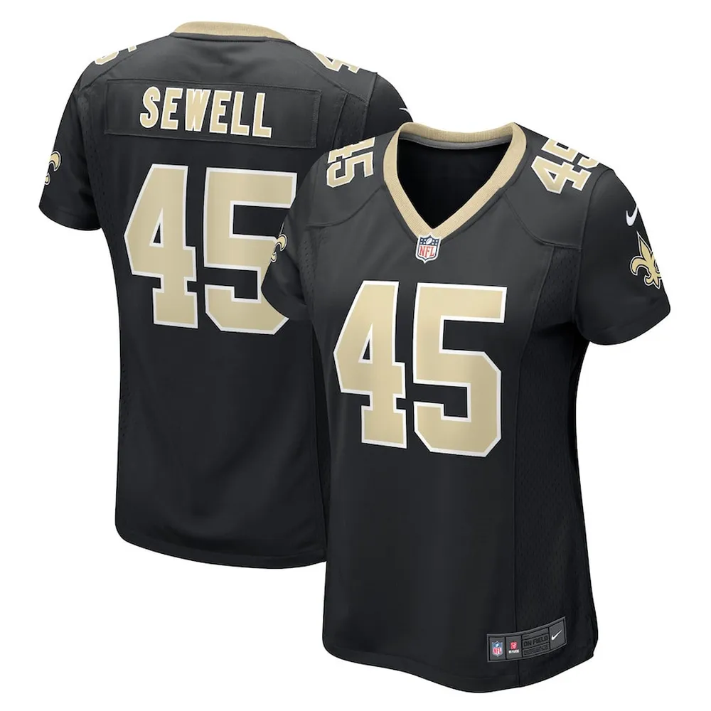 Nephi Sewell New Orleans Saints Women’s Game Player Jersey – Black