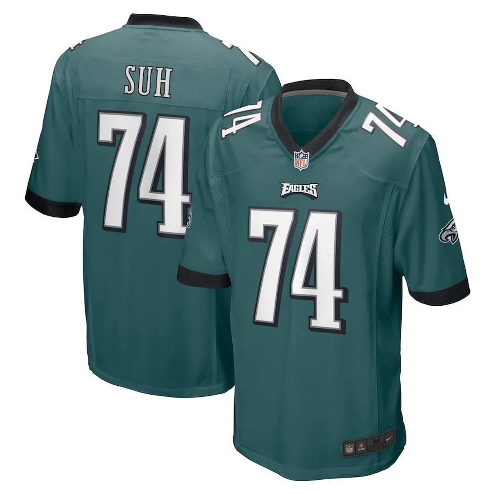 Ndamukong Suh 74 Philadelphia Eagles Game Player Jersey – Midnight Green