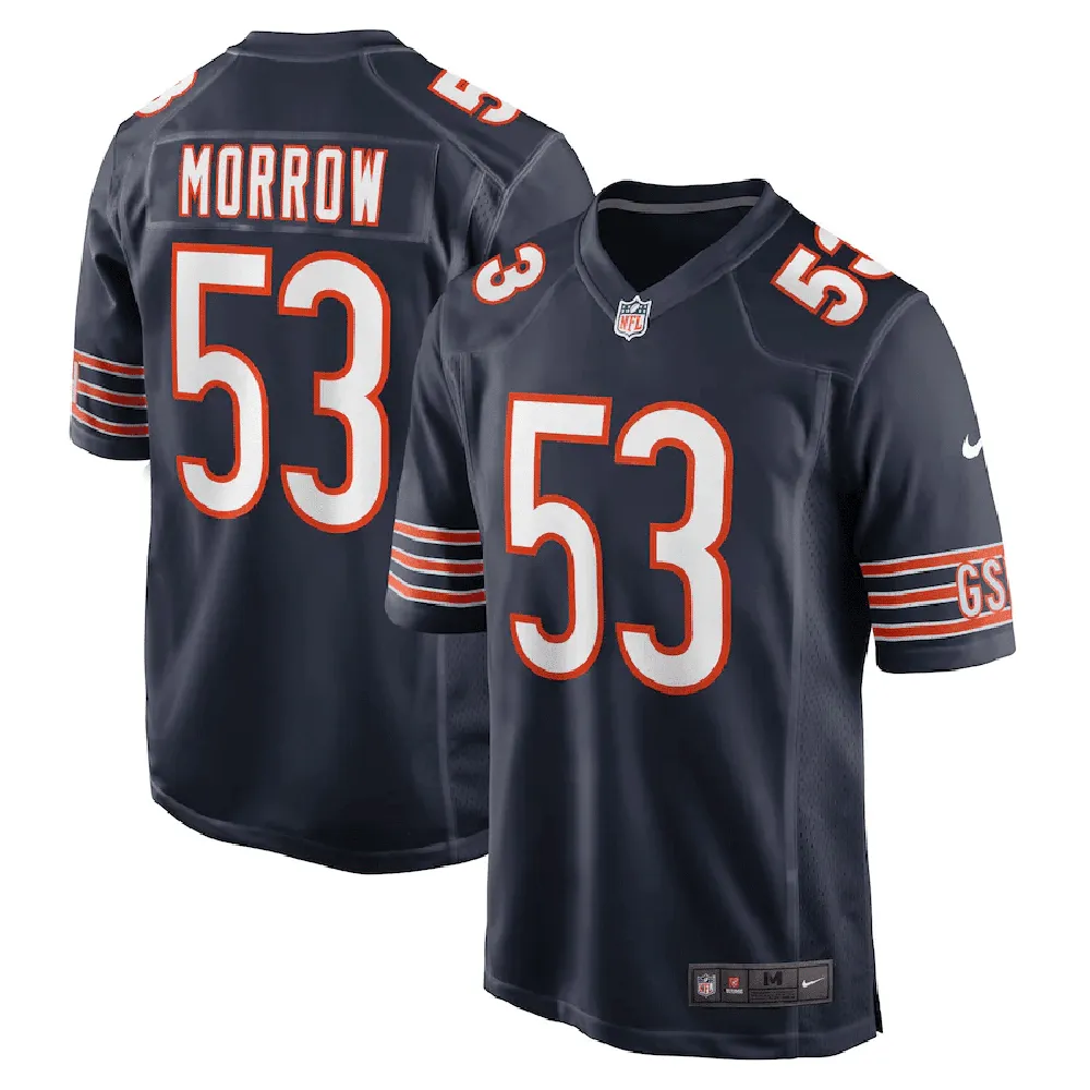 Nicholas Morrow Chicago Bears Women’s Game Player Jersey – Navy